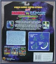 Venom vs. Captain Commando from Video Game Super Stars Presents - Marvel vs Capcom manufactured by Toy Biz [Back]