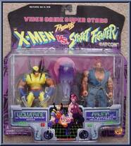 Wolverine vs. Akuma from Video Game Super Stars Presents - X-Men v.s Street Fighter - Series 1 manufactured by Toy Biz [Front]
