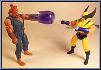 Wolverine vs. Akuma from Video Game Super Stars Presents - X-Men vs. Street Fighter - Series 1 manufactured by Toy Biz [Loose]