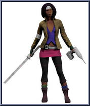Michonne from Walking Dead - Comic Series 1 manufactured by McFarlane [Loose]