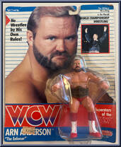 Arn Anderson "The Enforcer" (Red Trunks) from WCW - Series 2 - Released in UK manufactured by Galoob [Front]