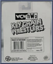 Macho Man Randy Savage from WCW - Key Chain Wrestlers manufactured by Toy Biz [Back]