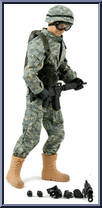 Airborne Infantryman (White) from World Peacekeepers - 12" Scale manufactured by M&C Toy Centre [Loose]