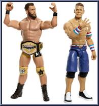 Austin Theory vs John Cena from WWE Championship Showdown - Series 17 manufactured by Mattel [Loose]