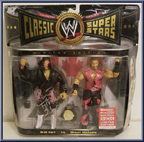 Bret Hart vs. Shawn Michaels (Ringside Fest '06) from WWE Classic Superstars - Exclusives manufactured by Jakks Pacific [Front]