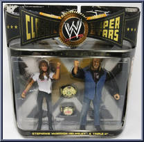 Stephanie McMahon-Helmsley / Triple H from WWE Classic Superstars - Exclusives manufactured by Jakks Pacific [Front]