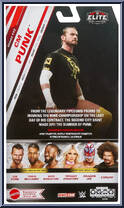 CM Punk from WWE Elite Collection - Series 113 manufactured by Mattel [Back]