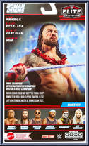 Roman Reigns from WWE Elite Collection - Series 103 manufactured by Mattel [Back]