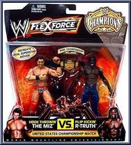 Miz vs. R-Truth from WWE Flex Force - Championship Match manufactured by Mattel [Front]