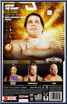 Andre the Giant from WWE - Wrestlemania 39 manufactured by Mattel [Back]