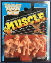 Junkyard Dog / Jake Roberts / Ultimate Warrior from WWE M.U.S.C.L.E. - Series  9 manufactured by Super7 [Front]