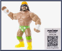 Macho Man Randy Savage from WWE Retro Series - Series  9 manufactured by Mattel [Loose]