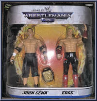 John Cena / Edge from WWE Road to Wrestlemania - Wrestlemania 23 manufactured by Jakks Pacific [Front]