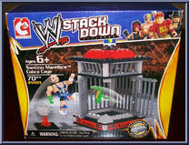 Santino Marella’s Cobra Cage from WWE Stack Down - Basic Series manufactured by Bridge Direct [Front]