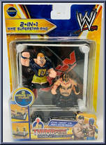 John Cena vs Rey Mysterio from WWE - Thumbpers - 2-in-1 Rings manufactured by Wicked Cool Toys [Front]