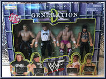 D-Generation X 4-Pack from WWF - Box Sets manufactured by Jakks Pacific [Front]