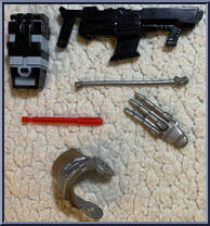 Post Apocalypse Beast (Black & Red Outfit) from X-Men - Battle Brigade manufactured by Toy Biz [Loose]