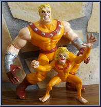 Sabretooth (with Wild Child) from X-Men - Exclusives - KayBee - Series 3 manufactured by Toy Biz [Loose]