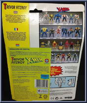 Trevor Fitzroy from X-Men - Series 6 manufactured by Toy Biz [Back]