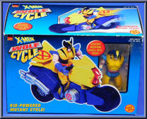 Wolf Cycle (with Wolverine) from X-Men - Vehicles manufactured by Toy Biz [Front]