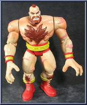 Rogue vs. Zangief from X-Men - vs Street Fighter - Series 2 manufactured by Toy Biz [Loose]
