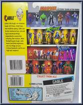 Cable from X-Men - X-Force - Series 1 manufactured by Toy Biz [Back]