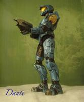 Cyan Metallic Mark VI (Halo) Custom Action Figure
