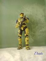 Mark VI Yellow With Blue Sec (Halo) Custom Action Figure