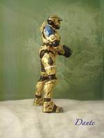 Gold Metallic Mark VI With Blue Metallic Secondary (Halo) Custom Action Figure