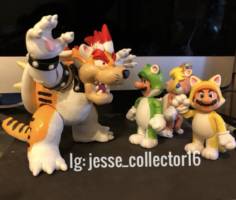 Bowser Meowser Super Mario 3D World (Nintendo) Custom Action Figure