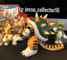 Bowser Meowser Super Mario 3D World (Nintendo) Custom Action Figure