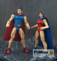 DC Freedom Fighters Doll Man & Doll Girl (DC Universe) Custom Action Figure
