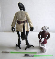 Master Kchtik & Padawan Queenie - Xenomorph Jedi - Star Wars Alien Mashup (Star Wars) Custom Action Figure [Rear View]