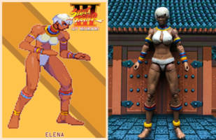 Elena (Street Fighter) Custom Action Figure