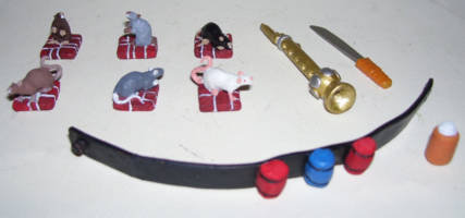 The Rat King (NECA '87 Cartoon Style) (Teenage Mutant Ninja Turtles) Custom Action Figure [Knife, music, rodents, explosives, NOW we're ready to party!]