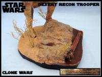 Desert Recon Clone Trooper (Star Wars Clone Wars) Custom Diorama / Playset