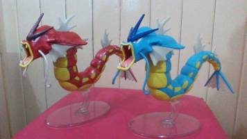 Shiny Red  Gyarados (female) (Pokemon) Custom Action Figure [A happy destructive couple (yes, the Red one is the girl)]