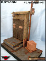 Derelict Warehouse for Flashpoint Batman (Batman) Custom Diorama / Playset