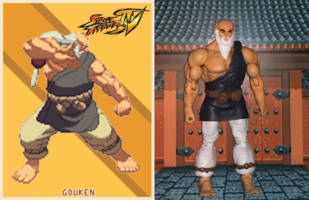 Gouken (Street Fighter) Custom Action Figure