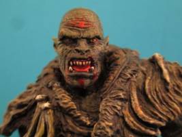 Orc footsoldier with axes, custom of the Uruk-Hai berserker figure by toybiz. (Lord of the Rings) Custom Action Figure