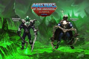 Motuc Custom Planets War  Digghan And Nengarga From Dragonia (Masters of the Universe) Custom Action Figure