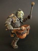 Orc drummer boy, custom of the dungeon master figure by toybiz. (Lord of the Rings) Custom Action Figure