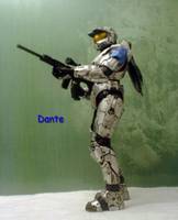 Silver w/ Blue Mark VI (Halo) Custom Action Figure
