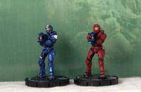 Halo Clix Blue & White Mark VI (Halo) Custom Miniature / Figurine