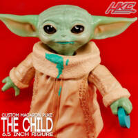 Baby Yoda (Macaron revolt) From the episode "The Siege" (Star Wars) Custom Action Figure