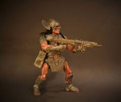 Uruk-Hai crossbow archer 01, new face, hair and repaint (Lord of the Rings) Custom Action Figure