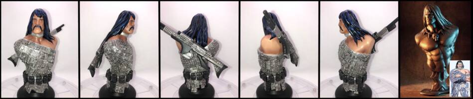 Custom Greycrow (Scalphunter) Bust (X-Men) Custom Statue / Bust