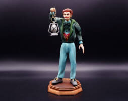 Edward Carnby_Alone In The Dark 1992 Video Game (Alone In The Dark) Custom Miniature / Figurine
