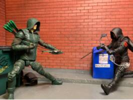 Dark Arrow CW(Crisis on earth X) (Arrowverse) (DCTV) (Oliver Queen) (DC Direct) Custom Action Figure