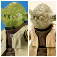 1:6 scale Yoda (Star Wars) Custom Action Figure [Before and after]